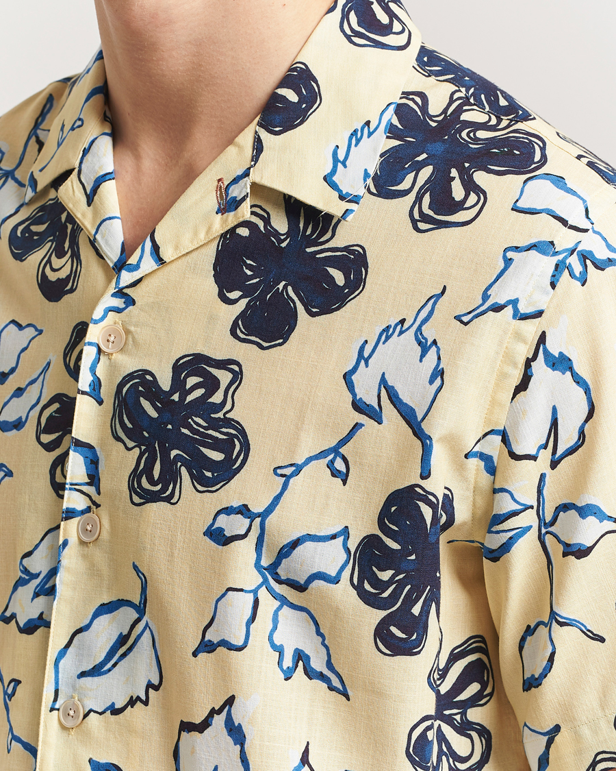 Heren | Overhemden | PS Paul Smith | Floral Short Sleeve Shirt Yellow
