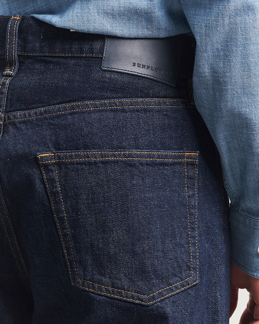 Heren | Overhemden | Sunflower | Loose Jeans Simple Rinse Blue