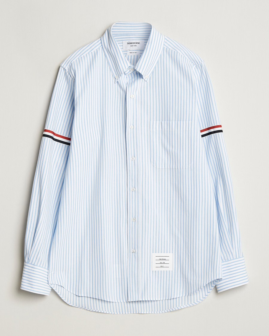 Heren | Overhemden | Thom Browne | Uniform Stripe Cotton Shirt Light Blue