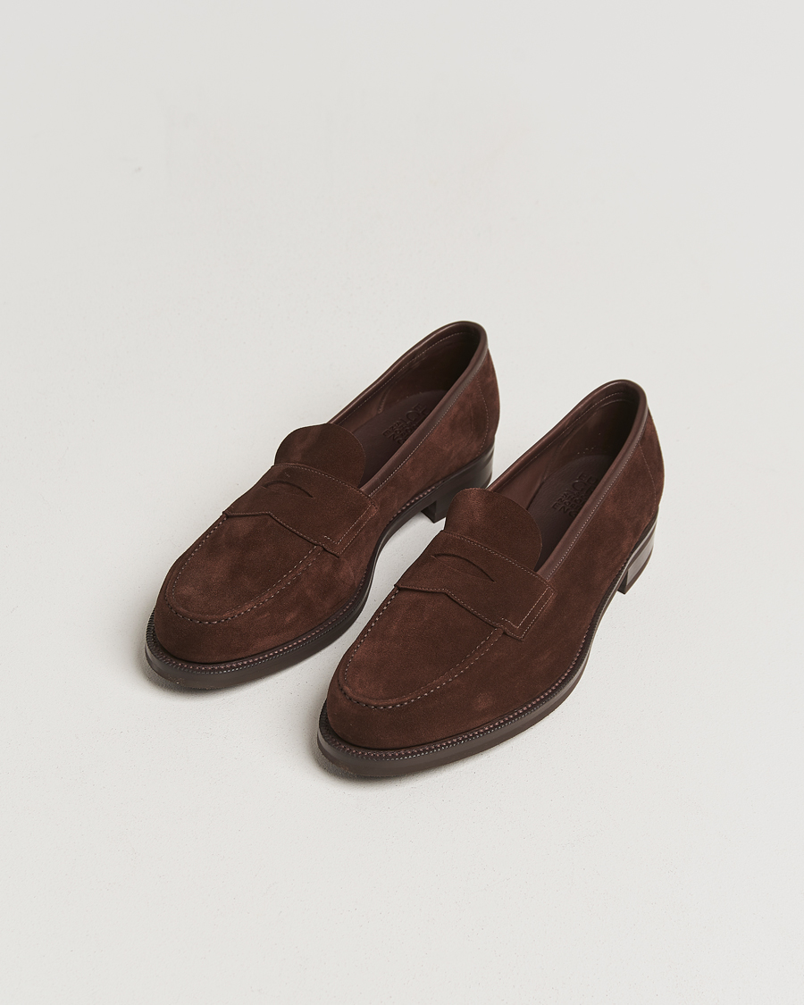 Heren | Instappers | Edward Green | Pimlico Suede Loafers Mink