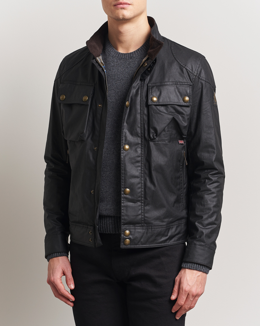 Homme | Manteaux Et Vestes | Belstaff | Racemaster Waxed Jacket Black