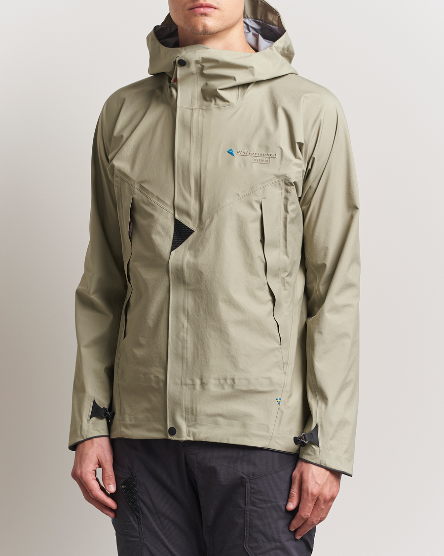 Heren | Jassen | Klättermusen | Asynja Lightweight Waterproof Jacket Silver Green