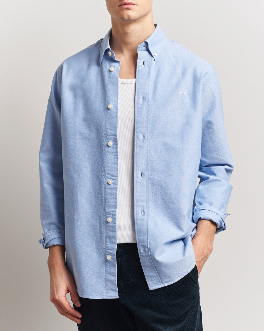 Heren | Overhemden | NN07 | Colby Oxford Shirt Light Blue