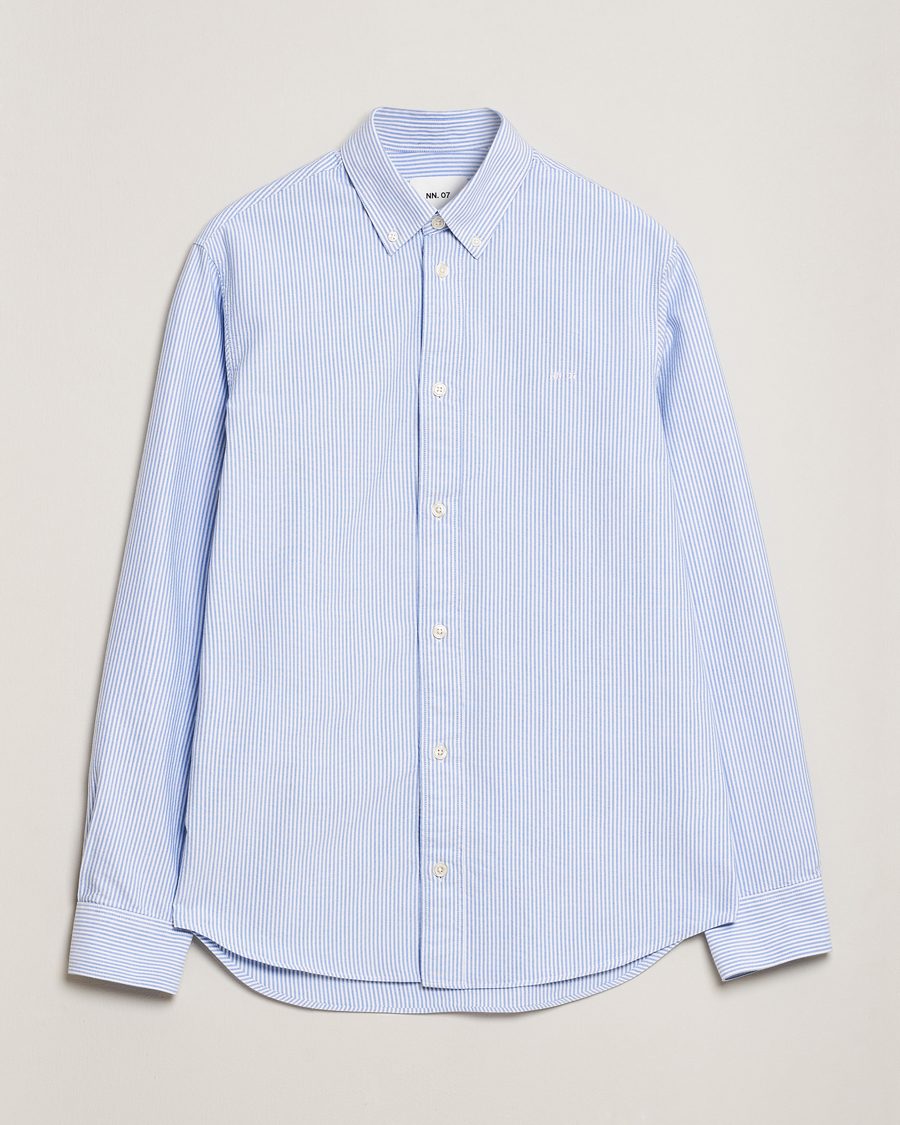 Heren | Overhemden | NN07 | Colby Oxford Shirt Blue/White