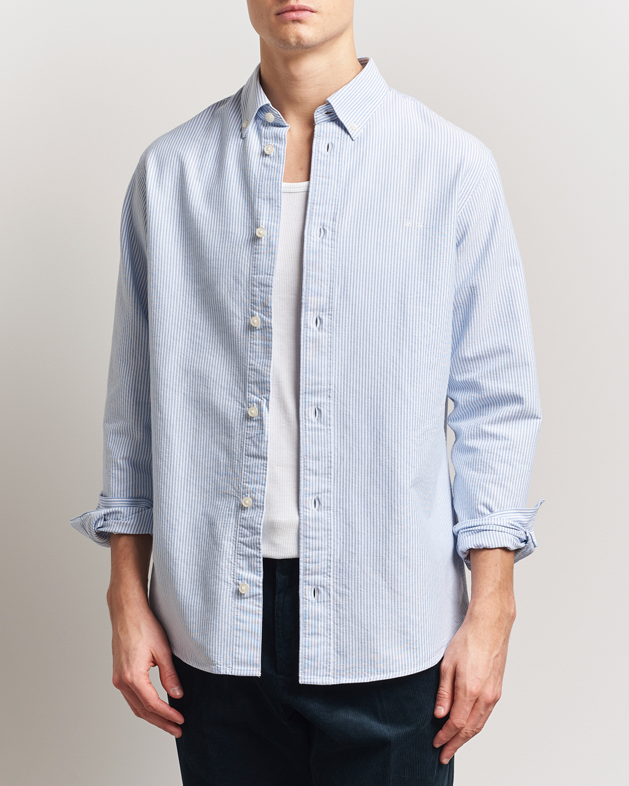 Heren | Overhemden | NN07 | Colby Oxford Shirt Blue/White