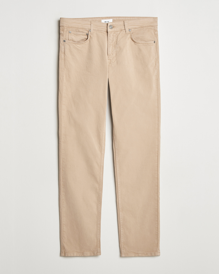 Homme | Pantalons | NN07 | Tony 5-Pocket Pants Khaki Beige