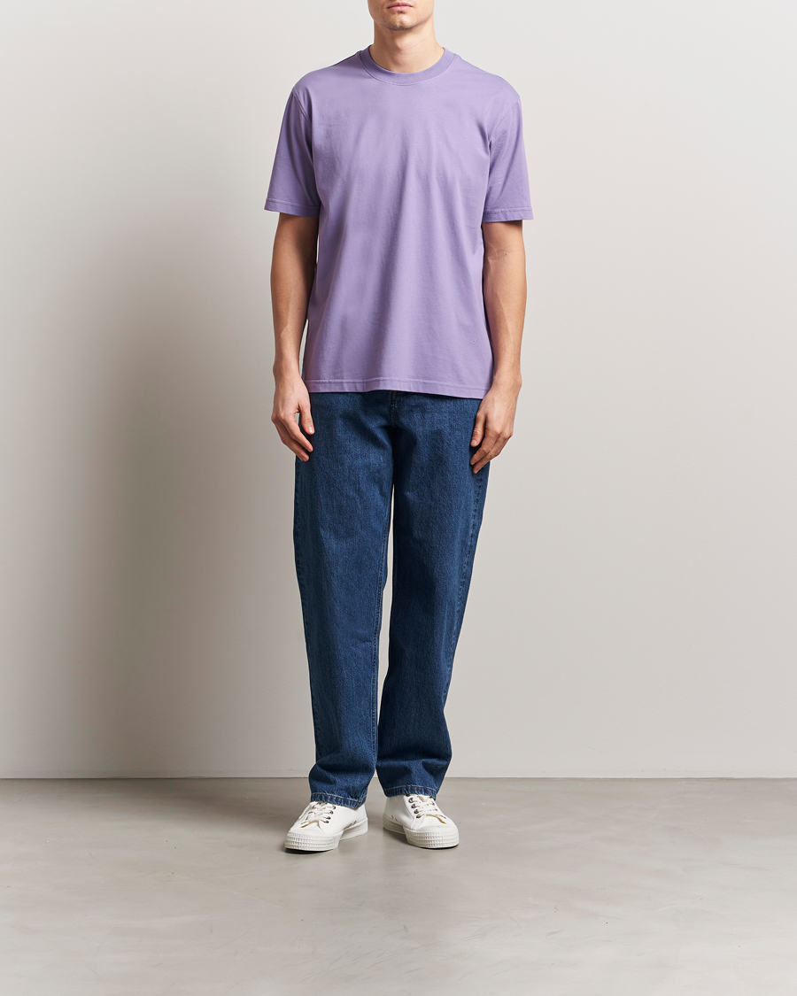 Heren | T-shirts | NN07 | Adam Pima Crew Neck T-Shirt Violette