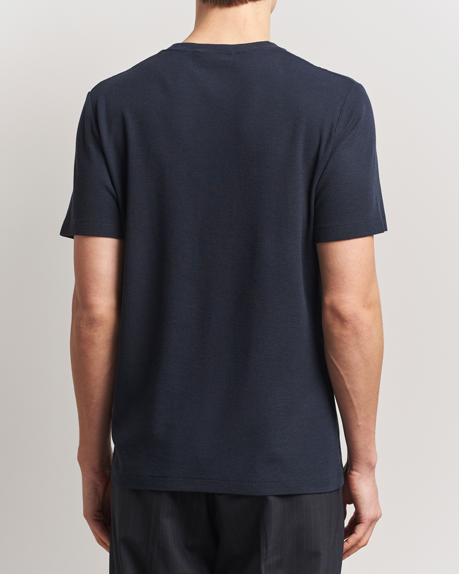 Heren | T-shirts | NN07 | Clive Crew Neck T-Shirt Navy Blue