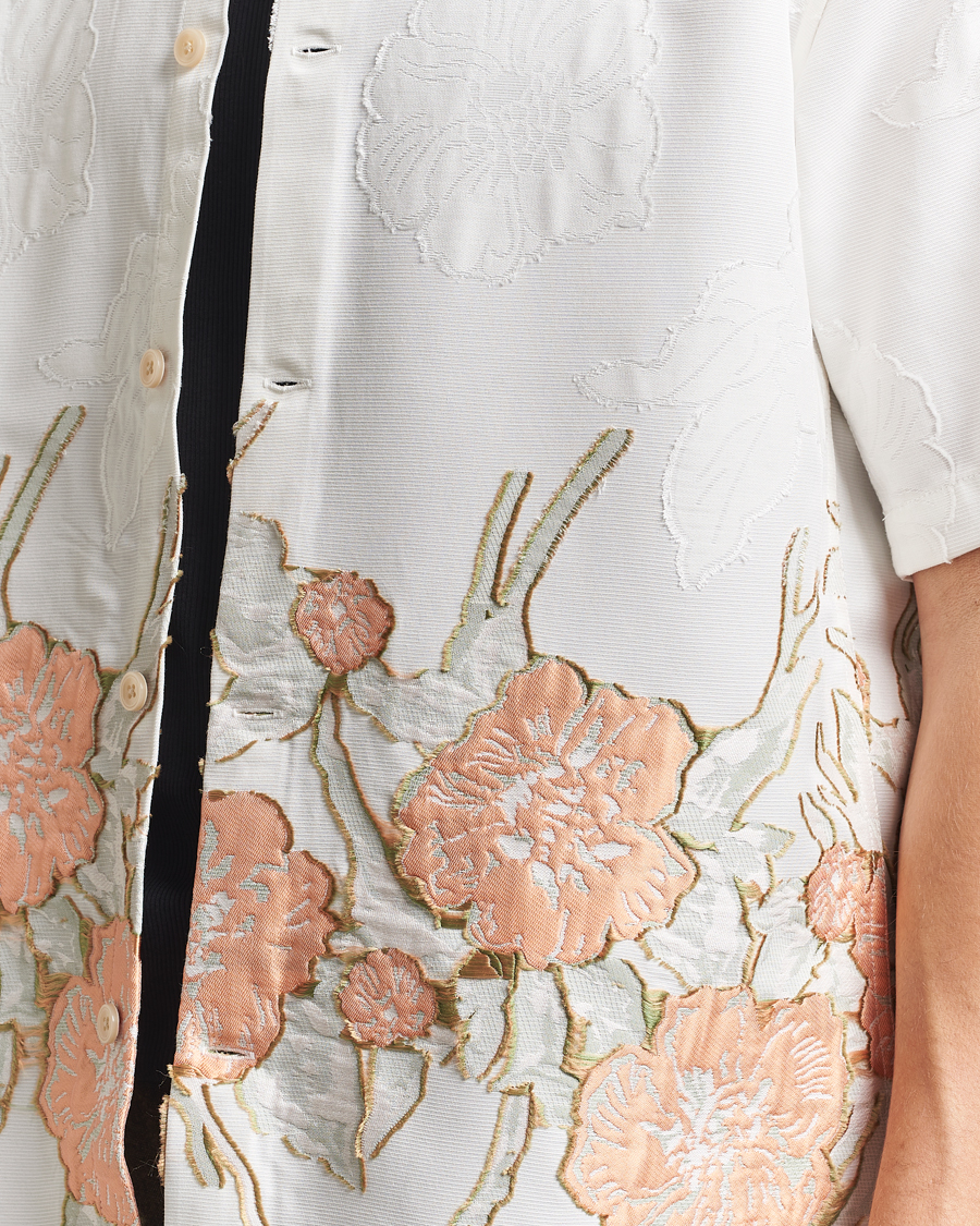 Homme | Chemises | NN07 | Freddy Flower Short Sleeve Shirt White Multi