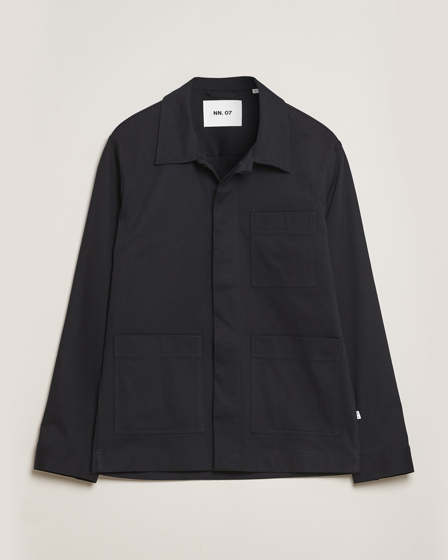 Heren | Overhemden | NN07 | Olav Pocket Overshirt Black