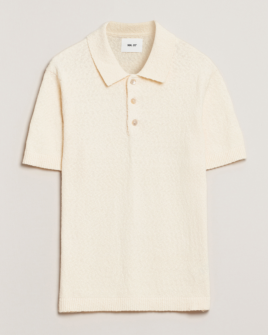 Heren | Polo's | NN07 | Randy Knitted Polo Ecru