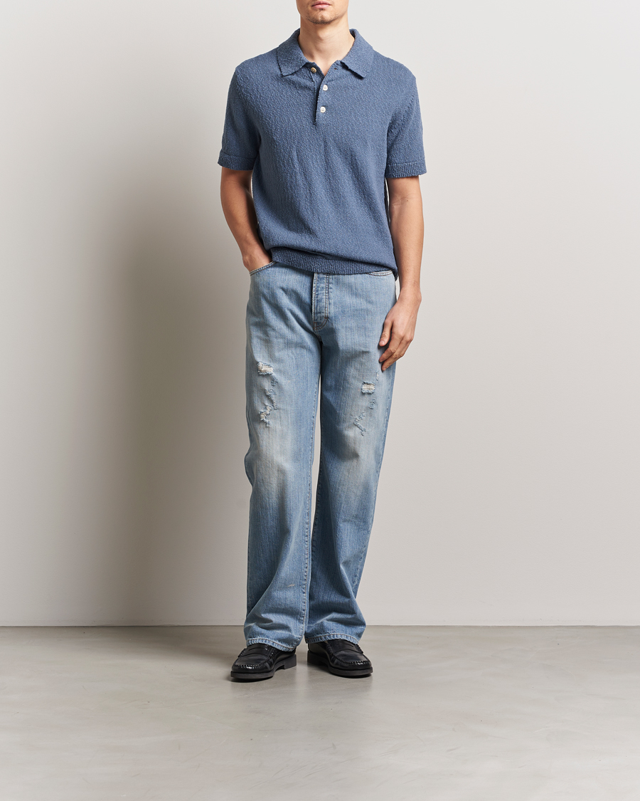 Heren | Polo's | NN07 | Randy Knitted Polo Bering Blue