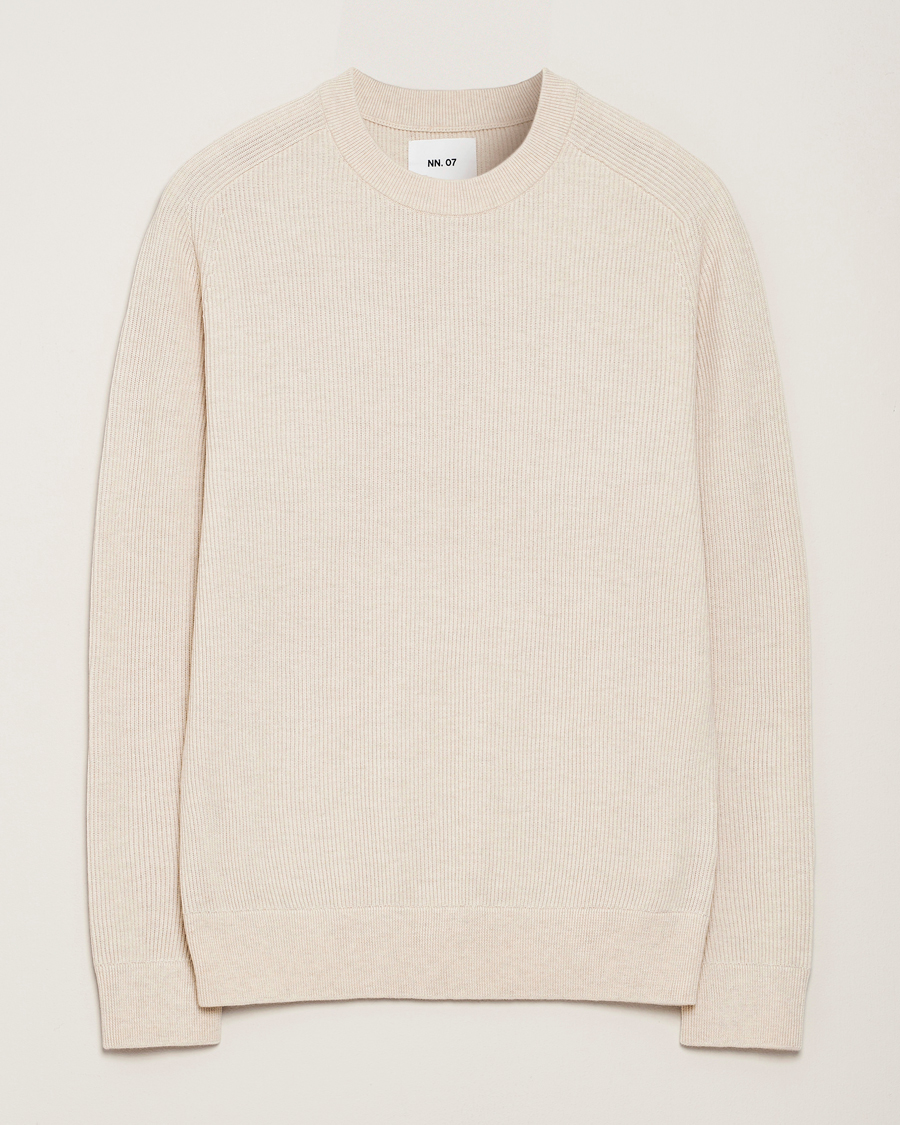 Heren | Truien | NN07 | Kevin Cotton Knitted Sweater Ivory