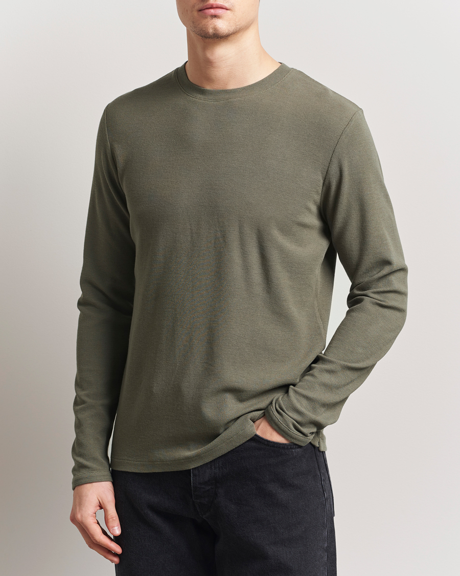 Heren | Truien | NN07 | Clive Knitted Sweater Capers Green