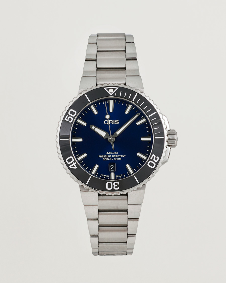 Homme | Oris Pre-Owned Aquis Date Blue | Oris Pre-Owned | Aquis Date Blue