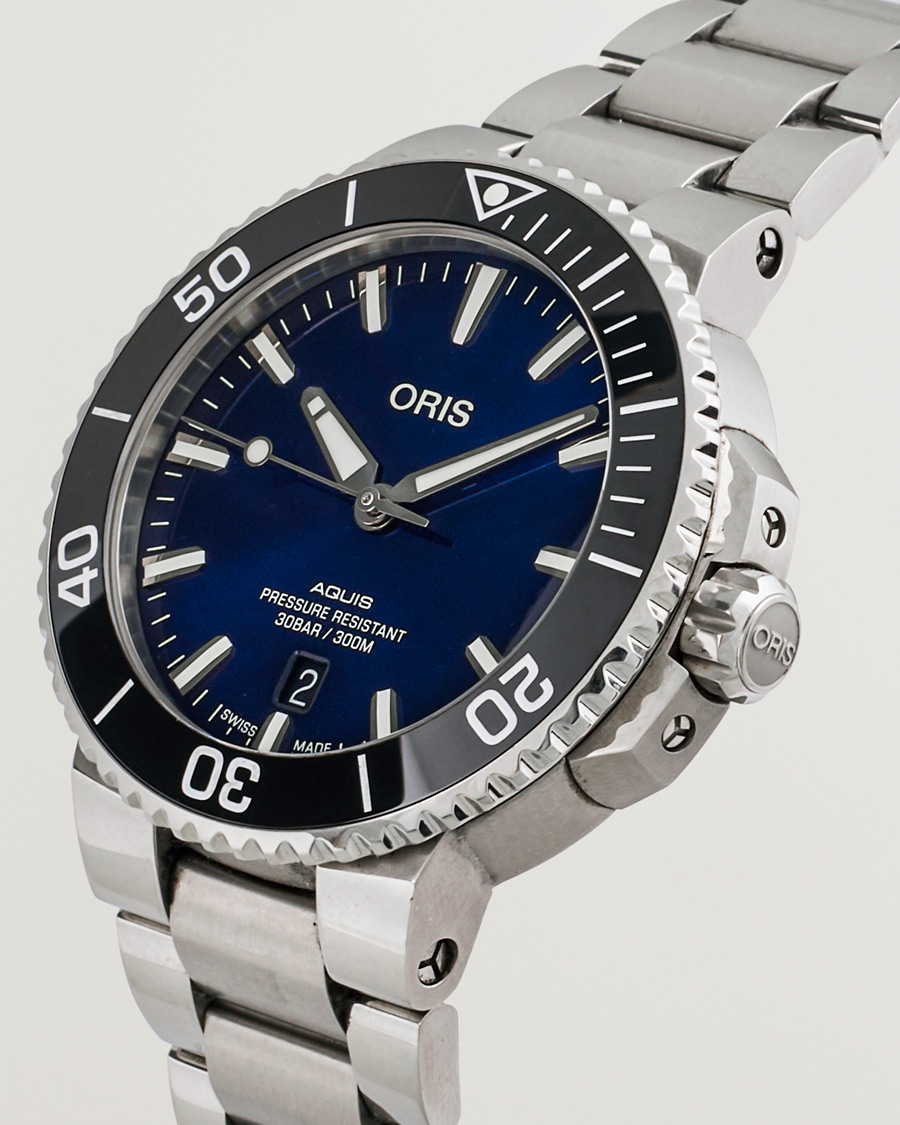 Homme | Oris Pre-Owned Aquis Date Blue | Oris Pre-Owned | Aquis Date Blue