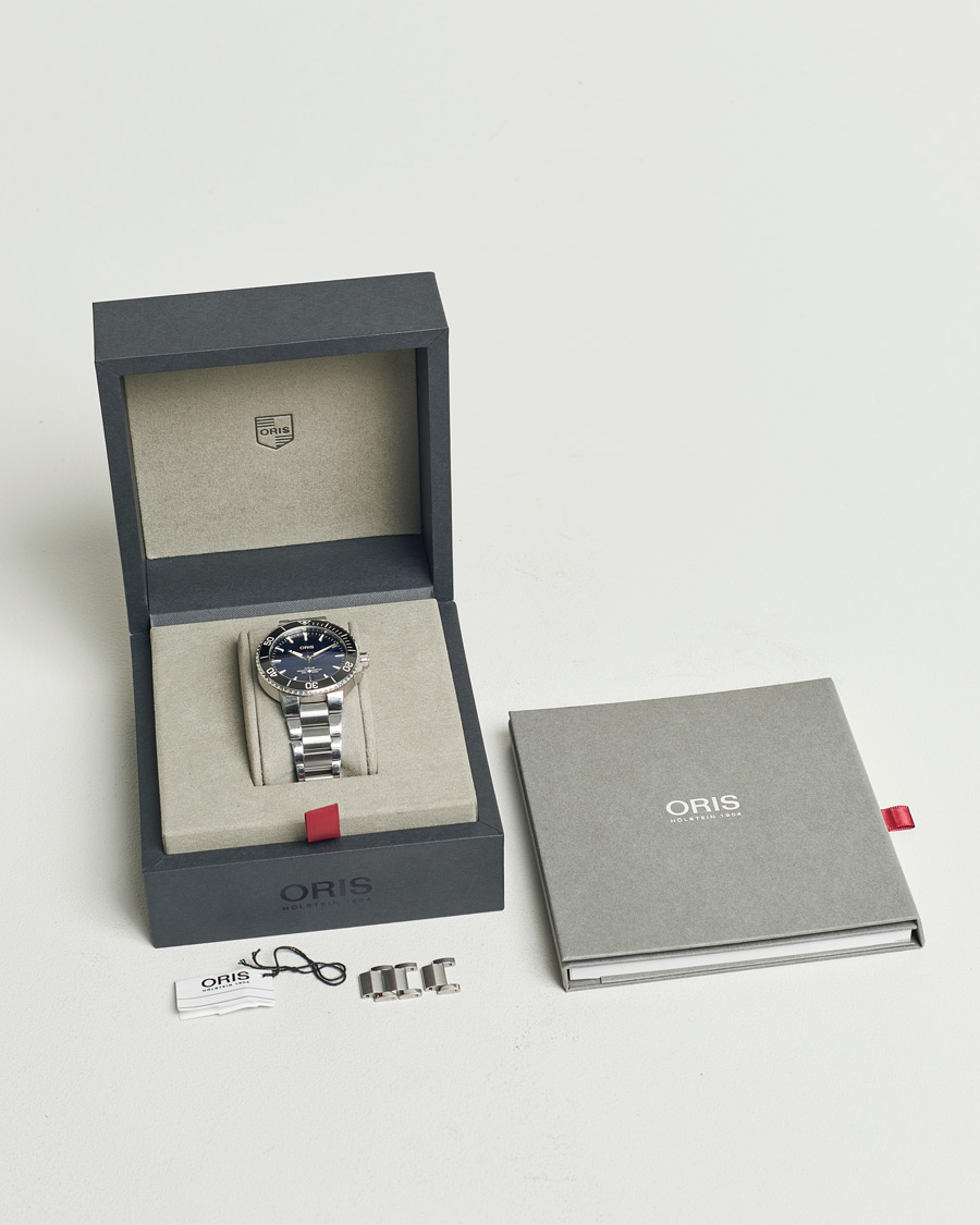 Homme | Oris Pre-Owned Aquis Date Blue | Oris Pre-Owned | Aquis Date Blue