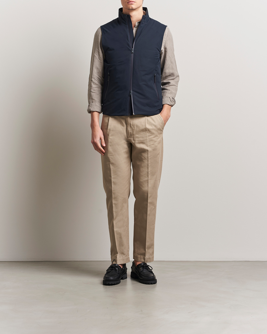 Homme | Manteaux Et Vestes | Woolrich | Sailing Two Layer Vest Melton Blue