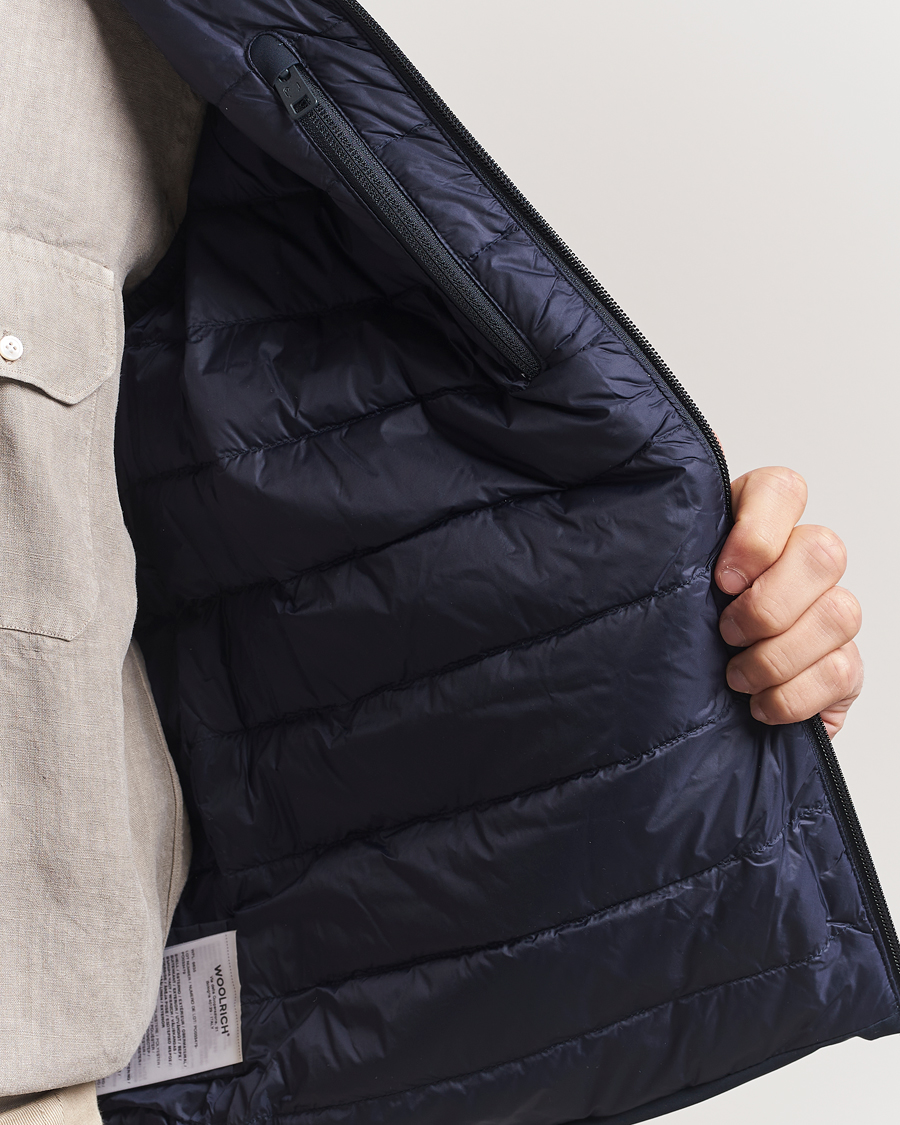 Heren | Gilets | Woolrich | Sailing Two Layer Vest Melton Blue