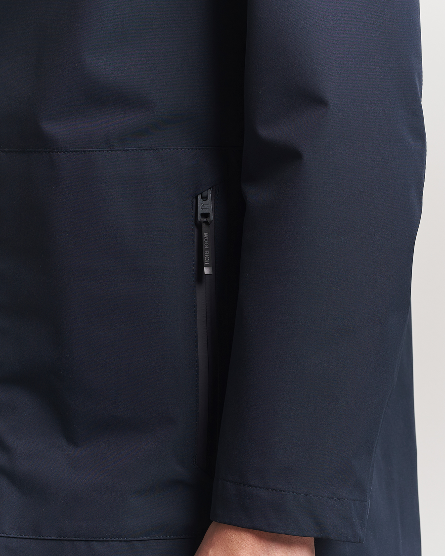 Heren | Jassen | Woolrich | Two Layer 2 in 1 Carcoat Melton Blue