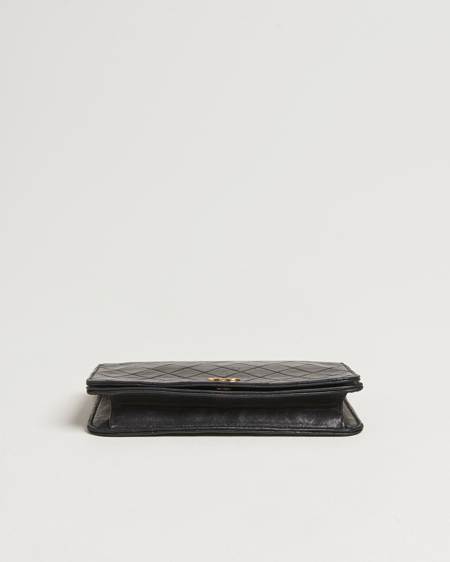 Heren | Chanel Pre-Owned Single Full Flap Chain Shoulder Bag Black | Chanel Pre-Owned | Single Full Flap Chain Shoulder Bag Black