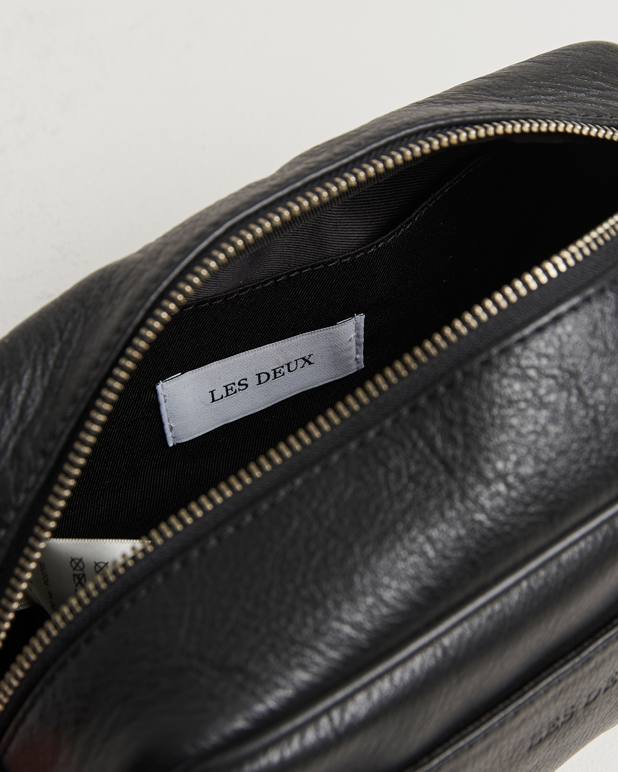 Homme | Sacs | LES DEUX | Leather Washbag Black