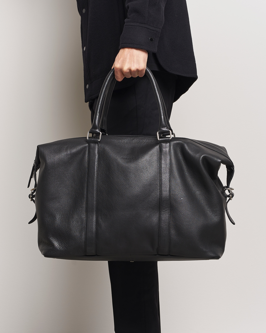 Homme | Sacs | LES DEUX | Leather Weekendbag Black