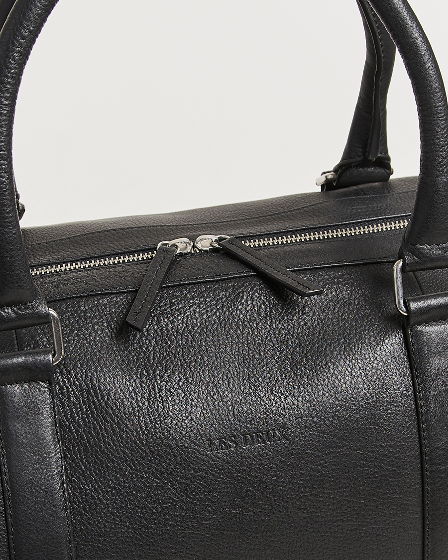 Homme | Sacs | LES DEUX | Leather Weekendbag Black