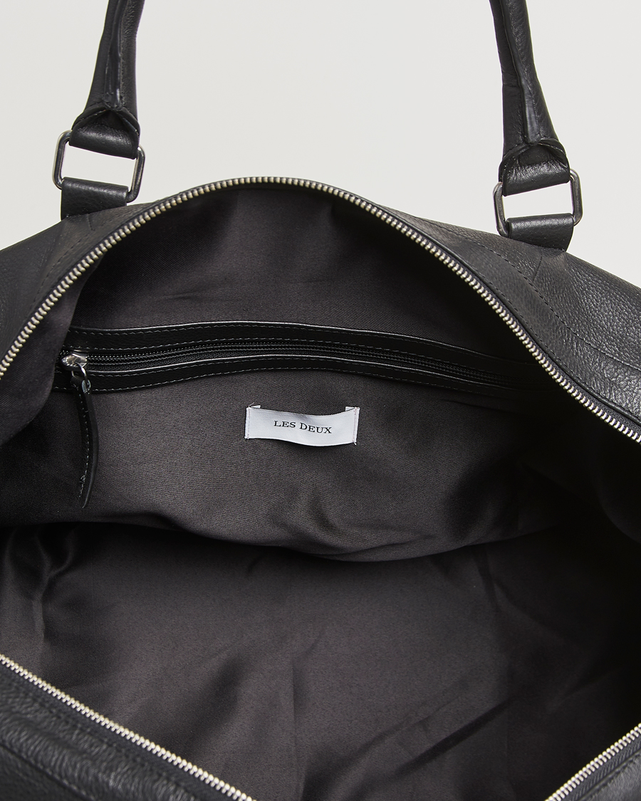 Homme | Sacs | LES DEUX | Leather Weekendbag Black