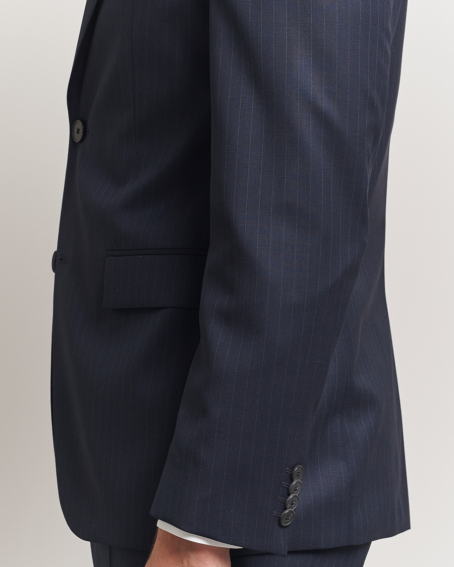 Homme | BOSS BLACK Houston Wool Pinstriped Suit Dark Blue | BOSS BLACK | Houston Wool Pinstriped Suit Dark Blue
