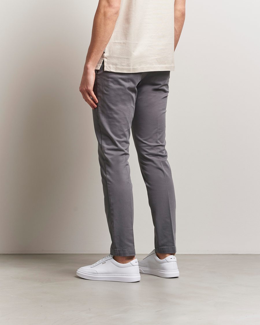 Heren | Broeken | BOSS BLACK | Kaito1 Cotton Chinos Dark Grey