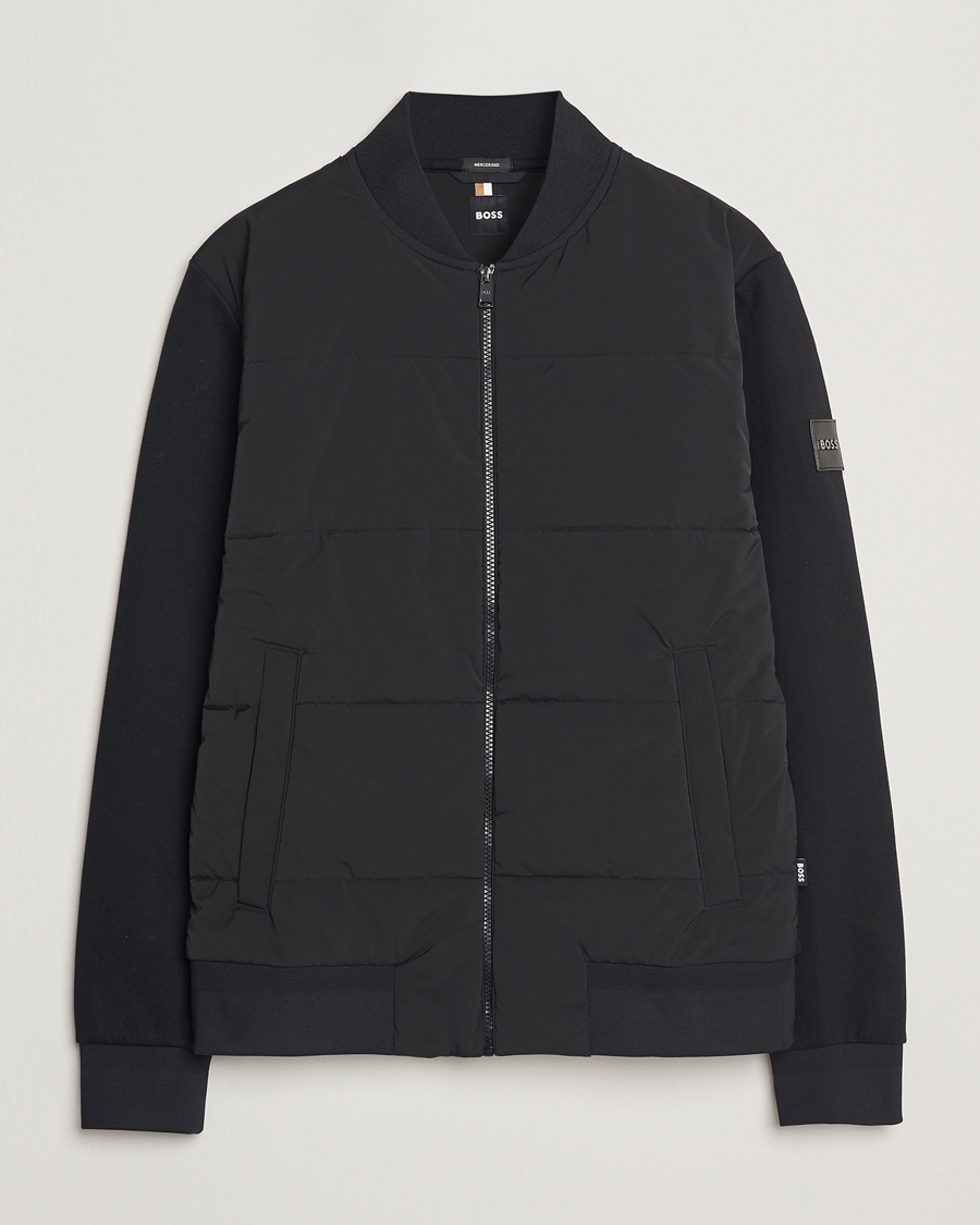 Heren | Jassen | BOSS BLACK | Skiles Hybrid Jacket Black
