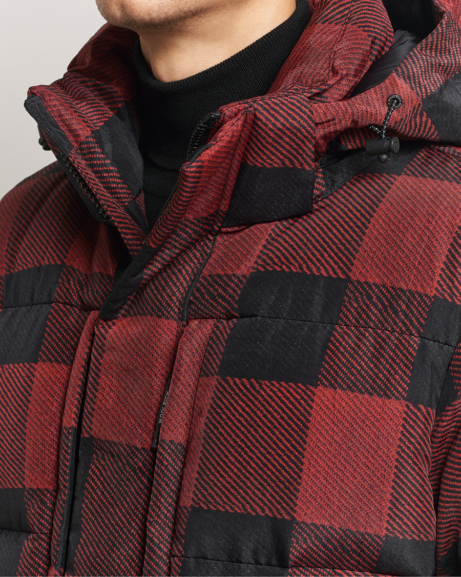 Heren | Jassen | Woolrich | Quilted Check Parka by Todd Snyder Red/Black