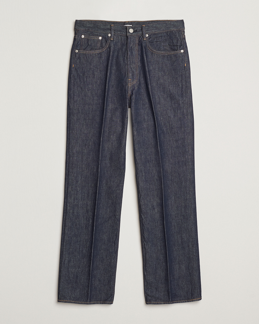 Heren | Jeans | Auralee | Regular Fit Denim Pants Dark Indigo