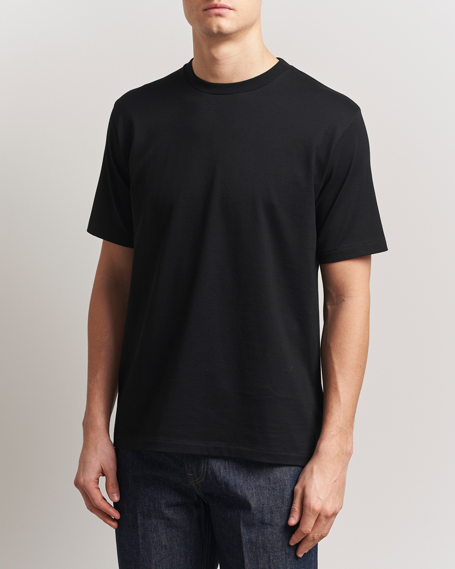 Heren | T-shirts | Auralee | Luster Plating T-Shirt Black