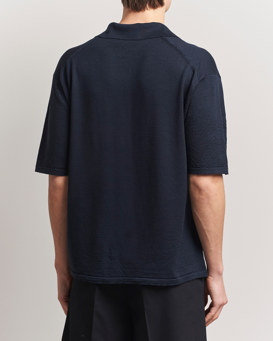 Heren | Truien | Auralee | Wool Knit Polo Navy