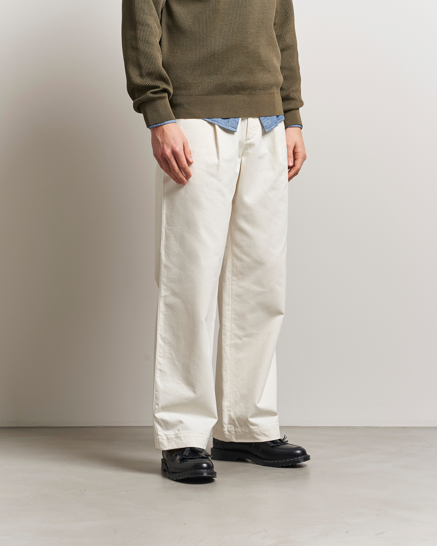 Homme | Pantalons | Auralee | Washed Finx Chinos Ivory