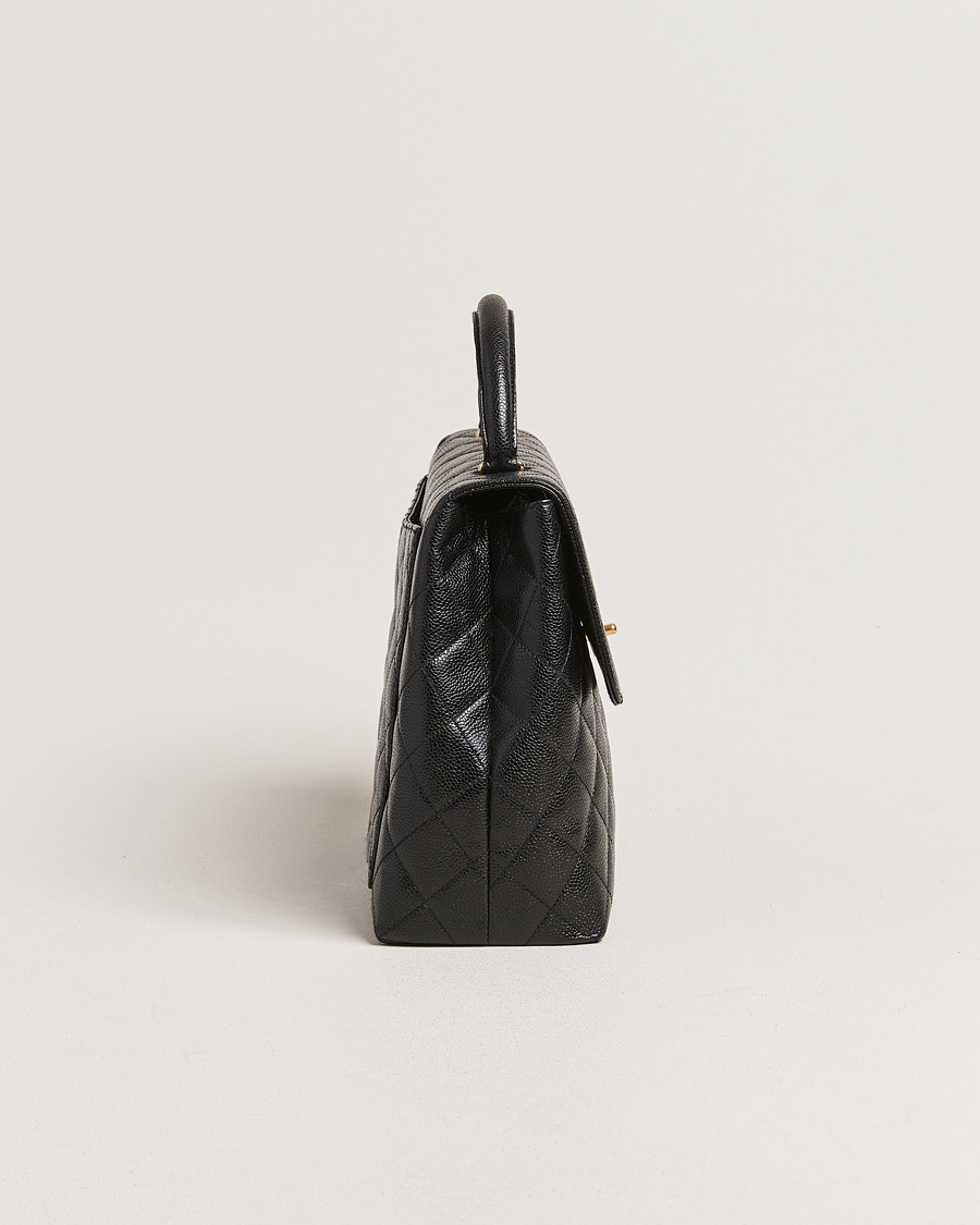 Homme | Gifts for Her | Chanel Pre-Owned | Kelly Top Handle Bag Black Caviar