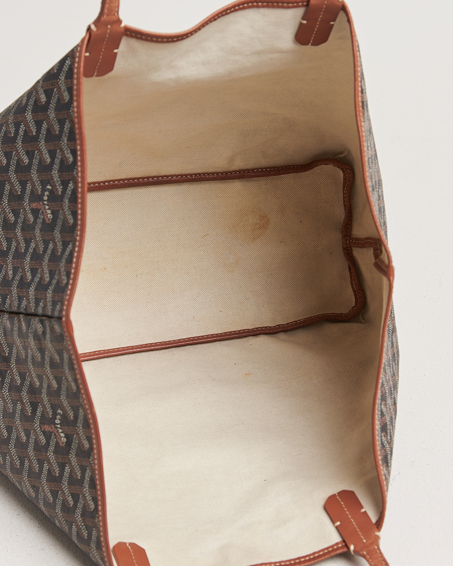 Homme | Gifts for Her | Goyard Pre-Owned | Saint Louis PM Coated Canvas Tote Bag Brown