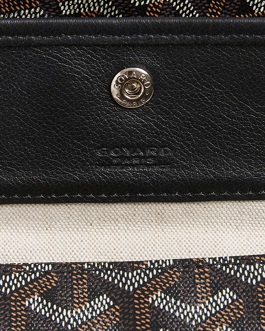 Homme | Goyard Pre-Owned Saint Louis PM Coated Canvas Tote Bag Black | Goyard Pre-Owned | Saint Louis PM Coated Canvas Tote Bag Black