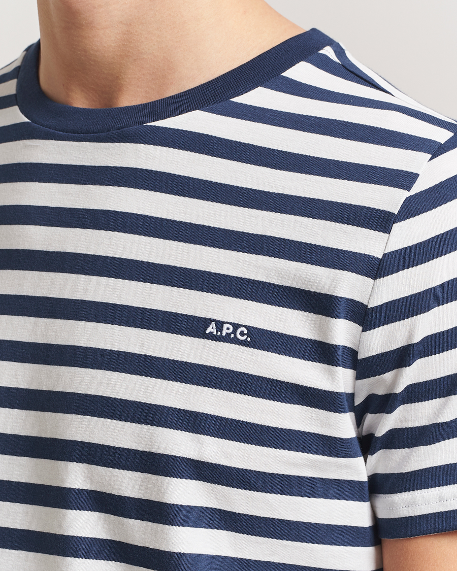 Homme | T-shirts | A.P.C. | Striped T-Shirt Navy/White