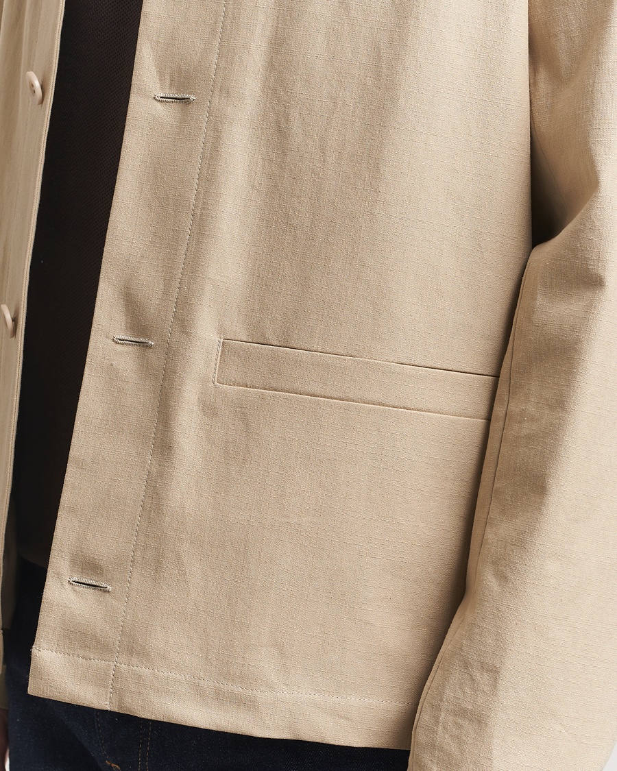 Homme | Manteaux Et Vestes | A.P.C. | Rodney Textured Cotton Overshirt Beige