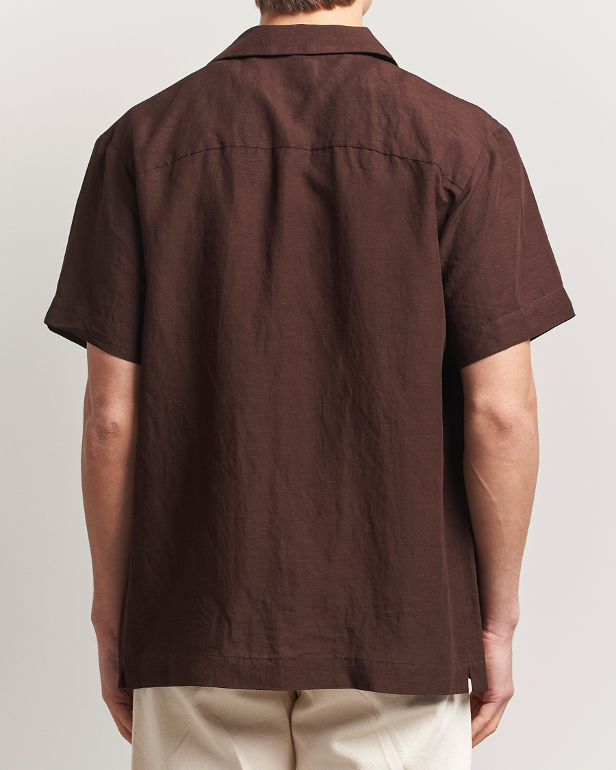 Heren | Overhemden | A.P.C. | Roy Woven Short Sleeve Shirt Brown