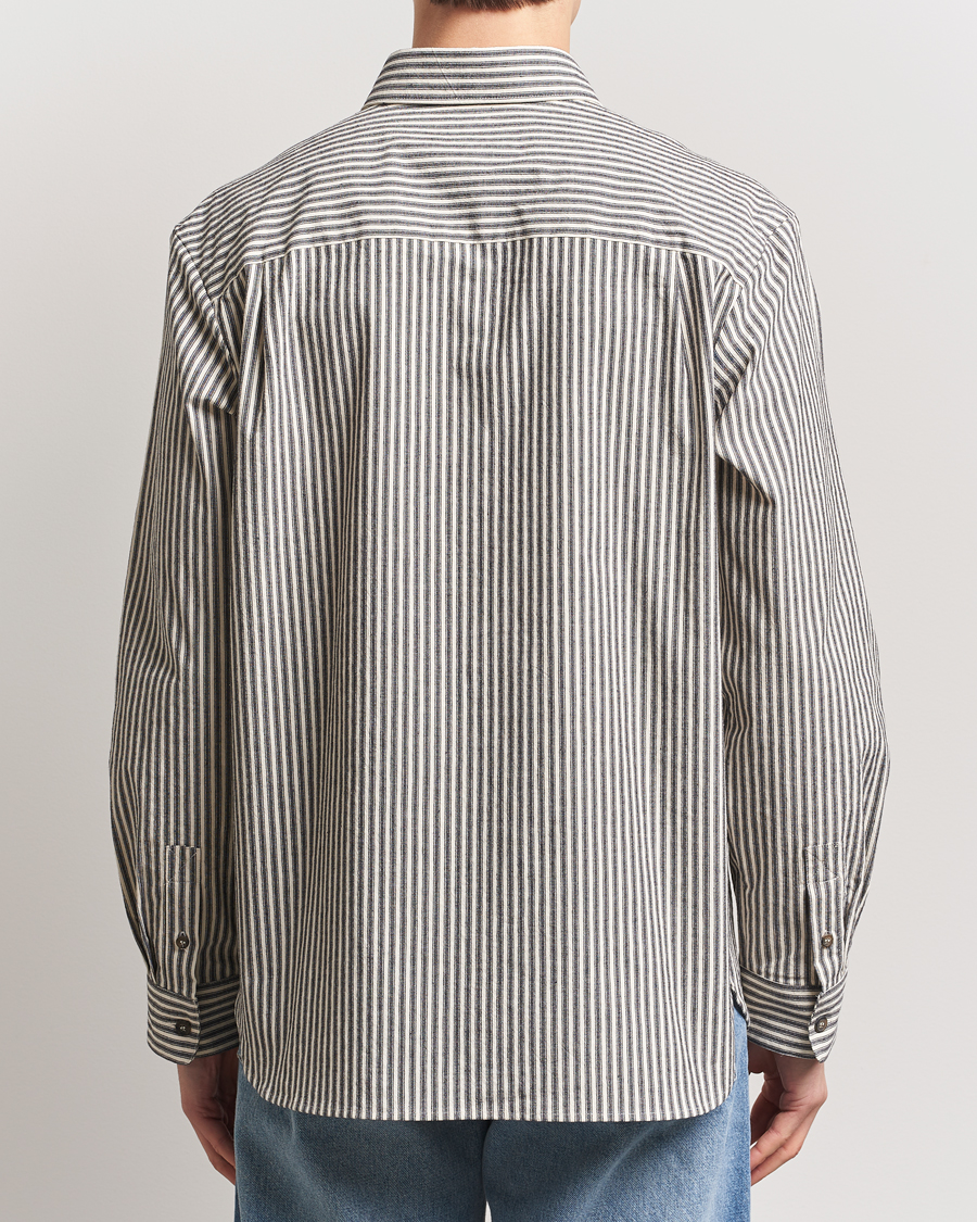 Heren | Overhemden | A.P.C. | Rustic Cotton Striped Overshirt Black/White
