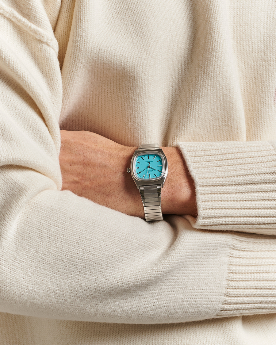 Heren | Timex Men's Automatic Steel 34mm Aquamarine Dial | Timex | Men's Automatic Steel 34mm Aquamarine Dial