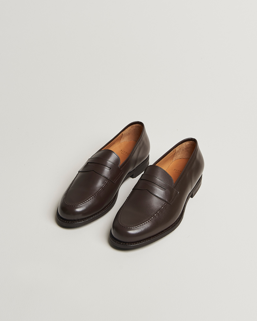 Heren | Instappers | Myrqvist | Stenhammar II Loafer Dark Brown Calf