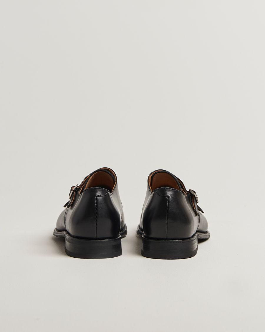 Homme | Chaussures À Boucles | Myrqvist | Ålsten Double Monkstrap Black Calf