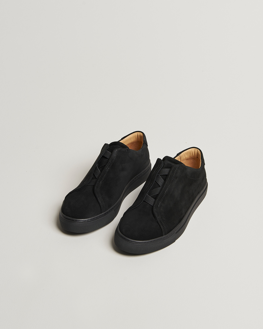 Heren | Sneakers | Myrqvist | Alnö Sneakers Black Suede