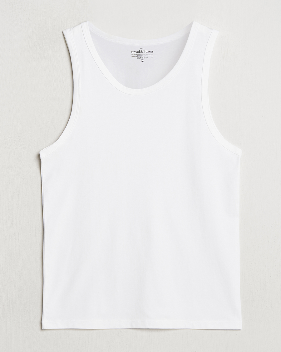 Homme | T-shirts | Bread & Boxers | Relaxed Tank Top White