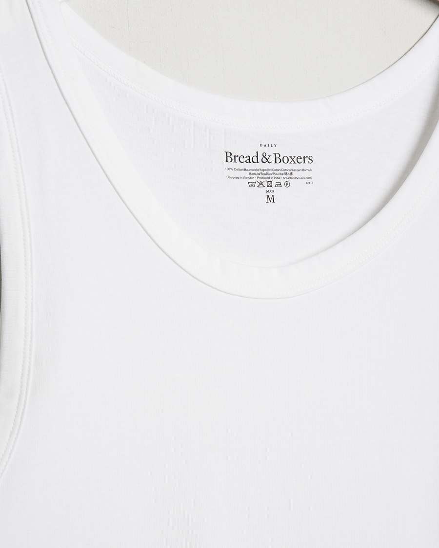 Homme | T-shirts | Bread & Boxers | Relaxed Tank Top White
